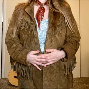 Western fringe jacket